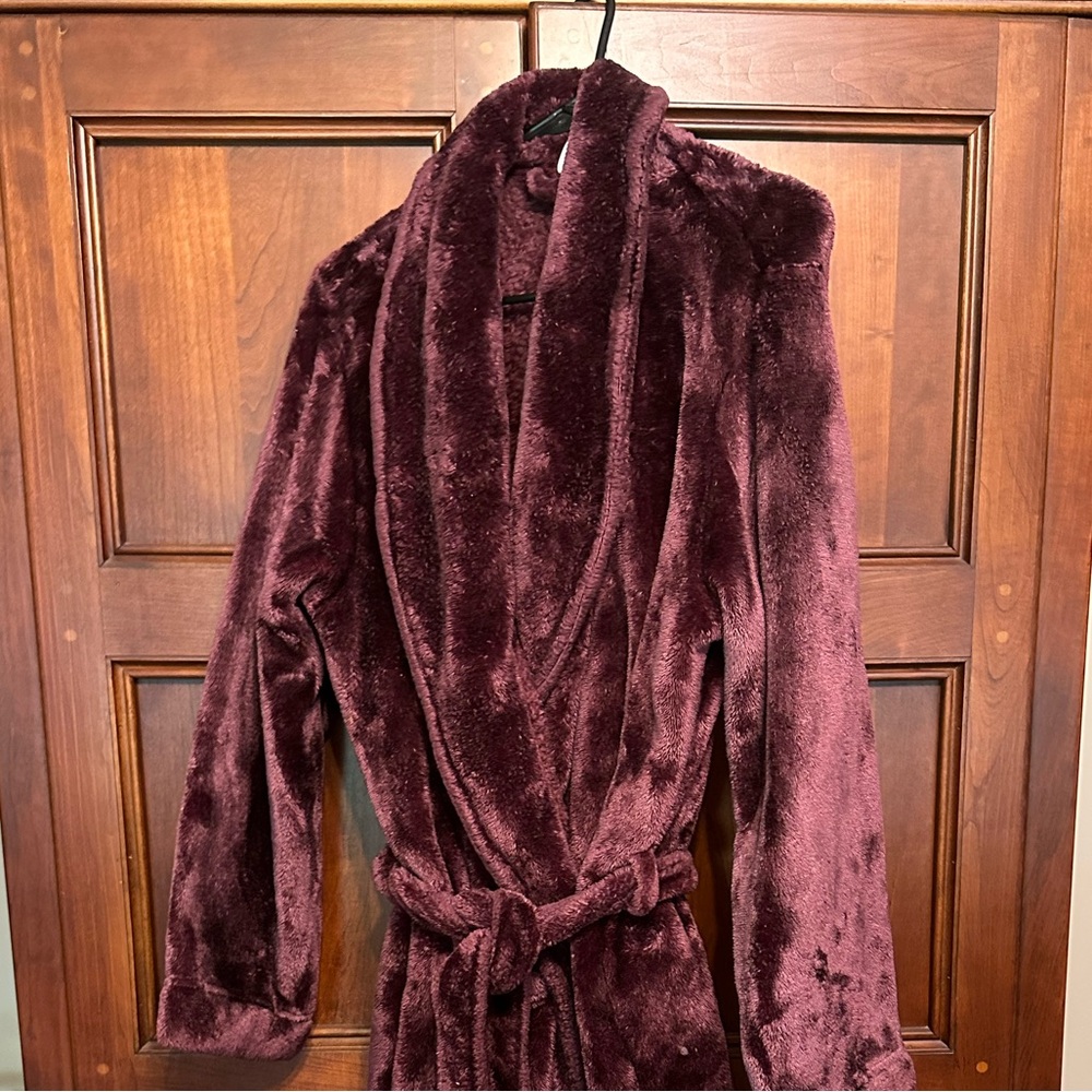 Plush Burgundy Robe